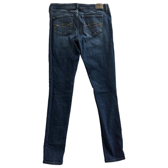 Abercrombie & Fitch Women's Dark Blue Skinny Jeans - Picture 6 of 8